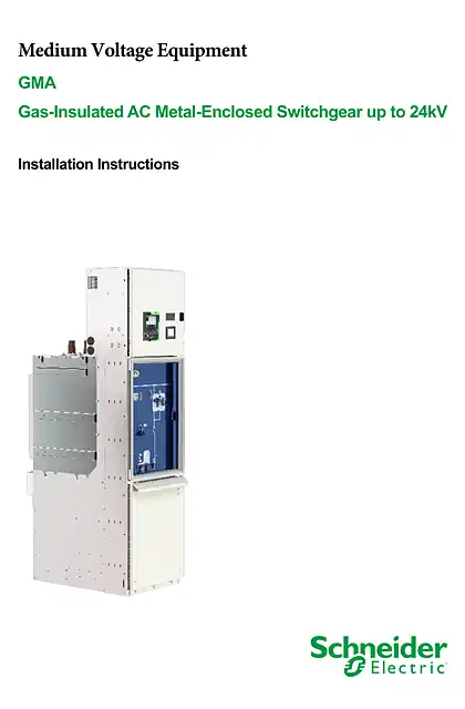 schneider施耐德GMA Installation Instruction(GEX5170100)_Chinese